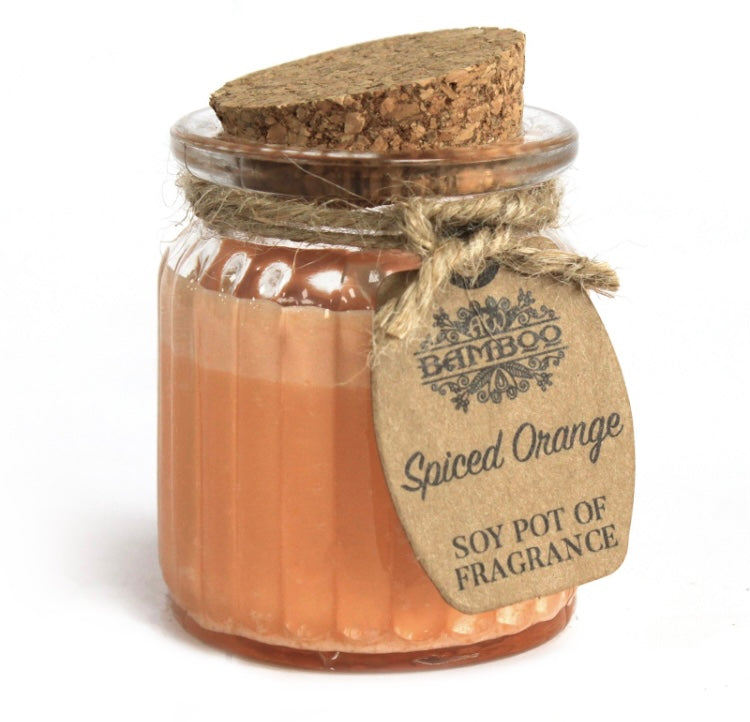 Scented candle - Soy pot of fragrance - Spiced orange