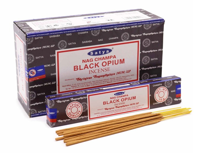 Satya Black Opium incense sticks 15g