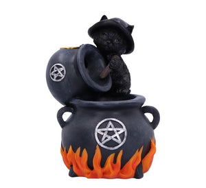 Familiar brew Cauldron Backflow Incense Holder 17cm