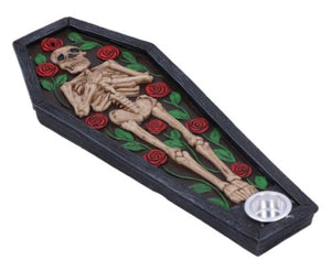 Rest in roses incense stick holder 21.5cm