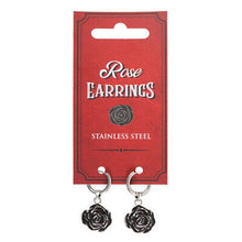 Load image into Gallery viewer, Rose earrings, Stainless steel
