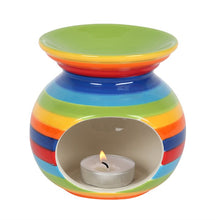 Load image into Gallery viewer, Rainbow stripe oil burner
