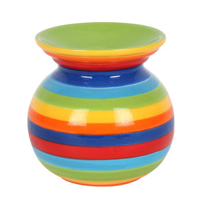 Rainbow stripe oil burner