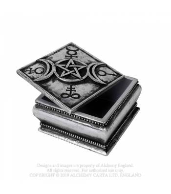 Triple Moon Spell trinket box - alchemy gothic